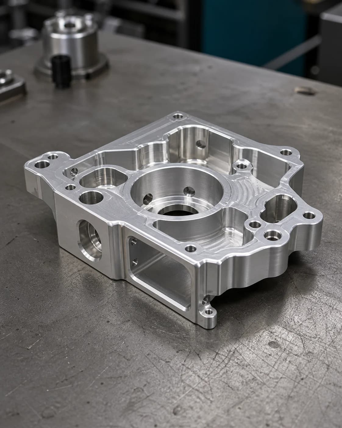 Precision CNC machined aluminum component